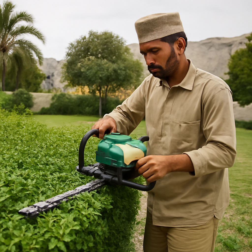 فراغ أخضر تجاري يحتاج صيانة منتظمة