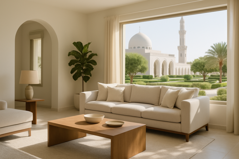 تنسيق حدائق مساجد مسقط: جمال معماري مستدام